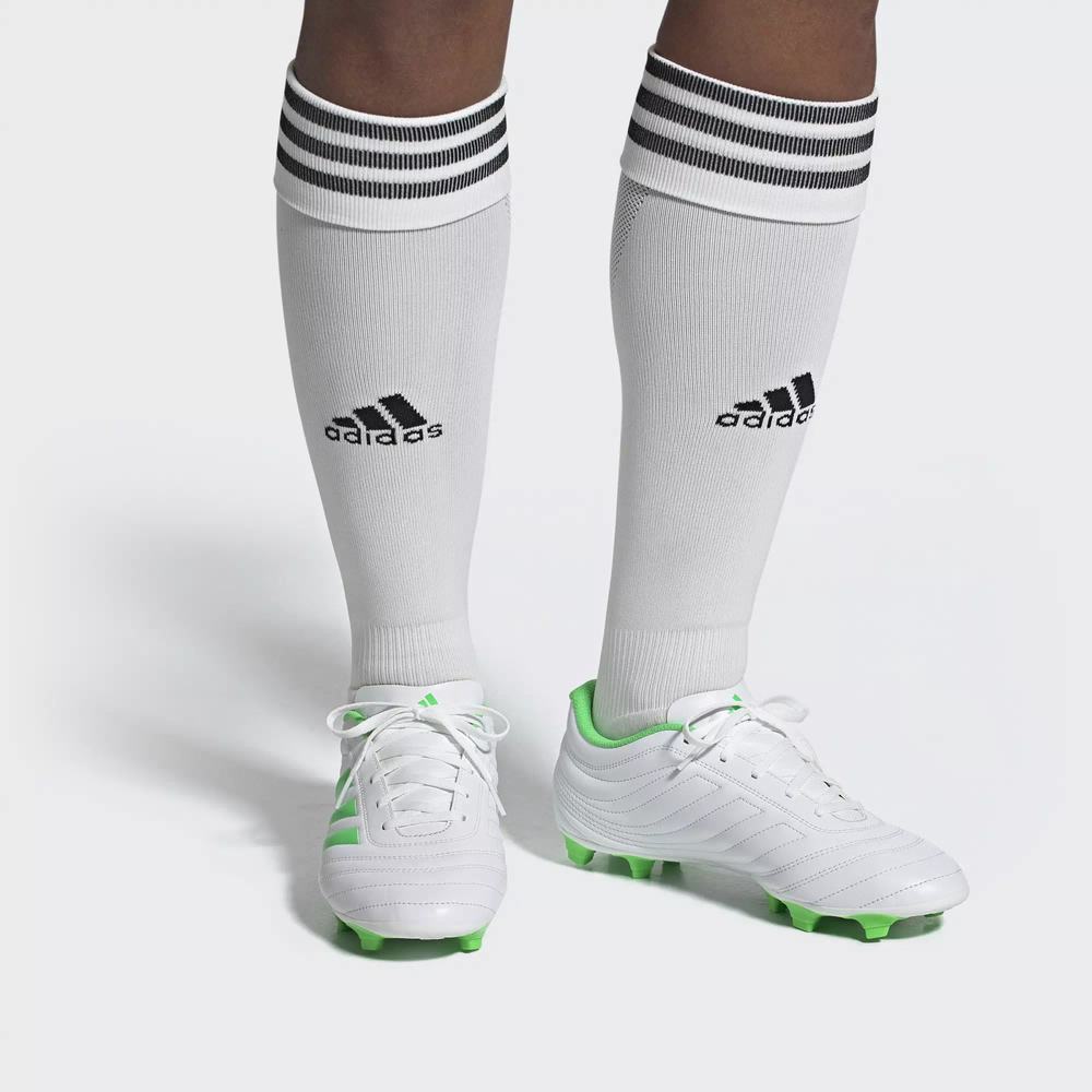 Adidas Copa 19.4 Flexible Ground Tacos de Futbol Blancos Para Hombre (MX-32087)